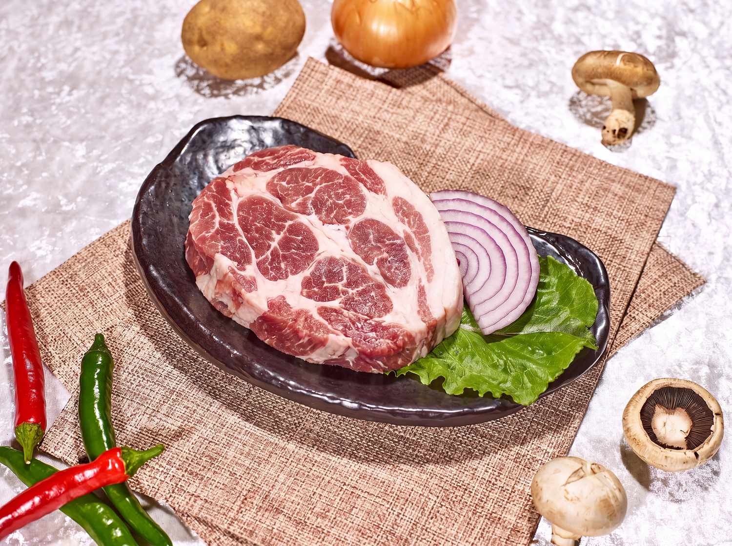두툼목살 100g (국내산)