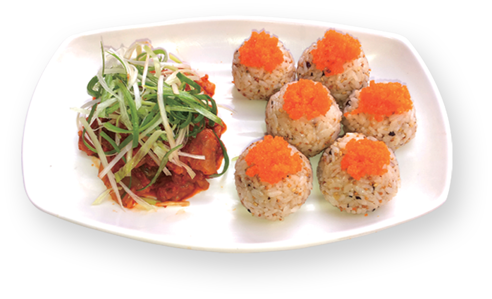 날치알 주먹밥