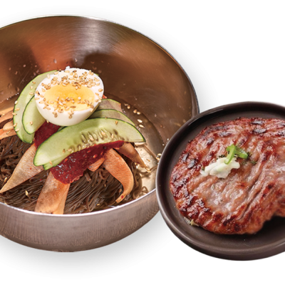 떡갈비 비빔냉면 셋트