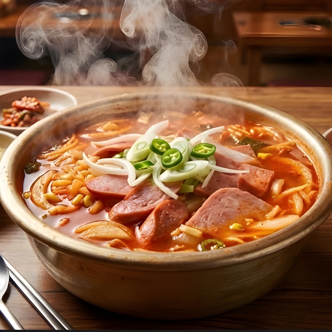 프리미엄 햄 & 소세지 김치 부대전골