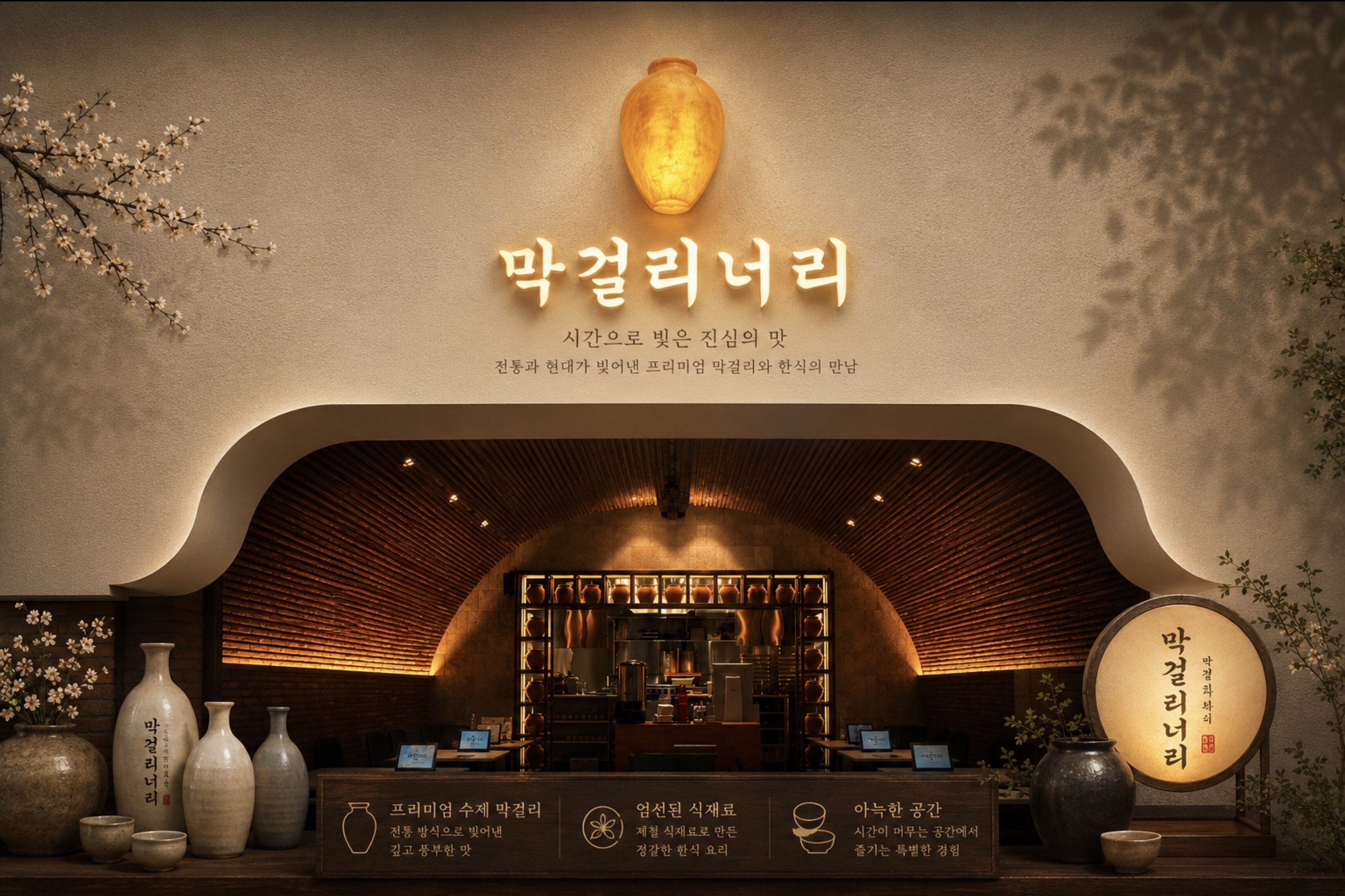 막걸리너리 매장 전경